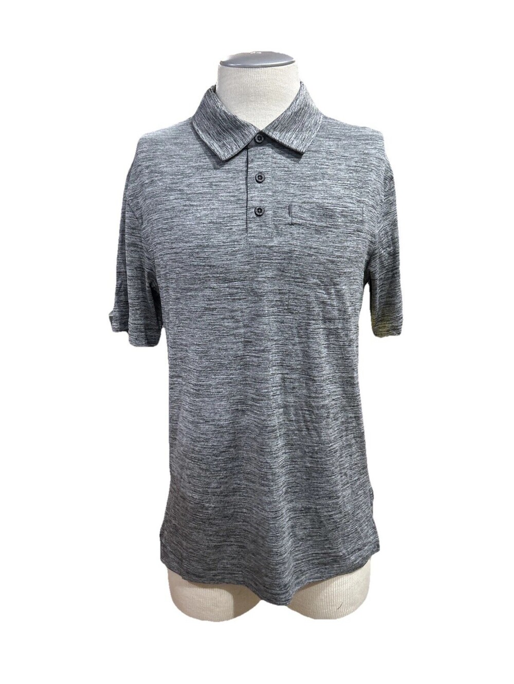 Ski Doo Mens Tech Polo Shirt M Gray